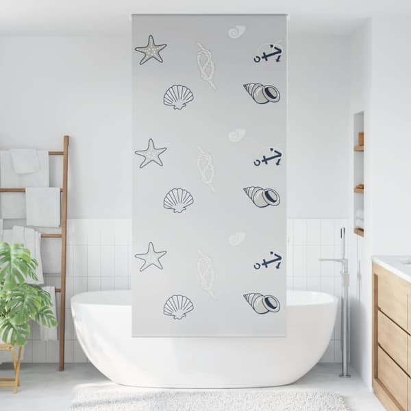 Rullgardin för dusch 100x240 cm tyg bredd 96 cm