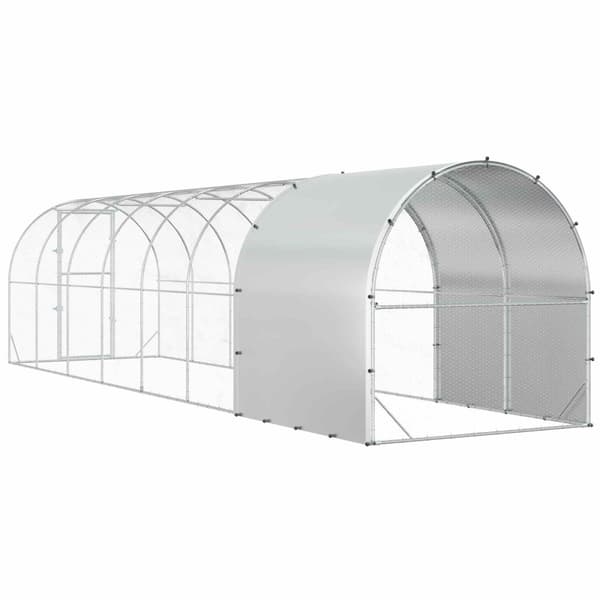 Hönsgård Silver 800 x 200 x 200 cm Galvaniserat stål