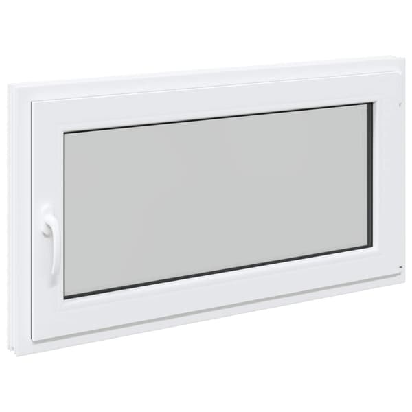 Källarfönster RISOR Vit 110 x 60 cm PVC och glas