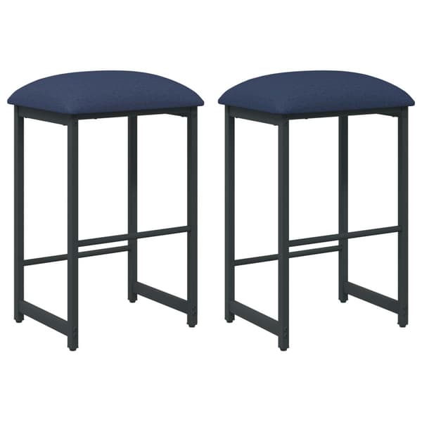 Barpall 2 st Blå 40 x 32 x 64 cm Konstruerat trä