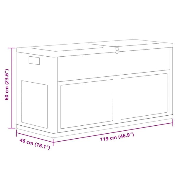 Dynbox 320 liter svart