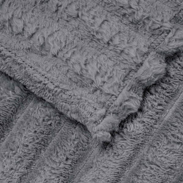 Kastfilt Mörkgrå 200 x 150 cm Fleece