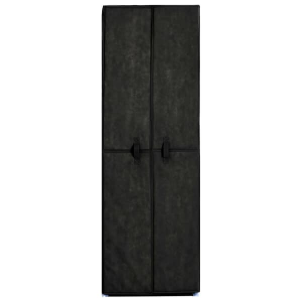 Skoförvaring 60x30x166 cm svart tyg