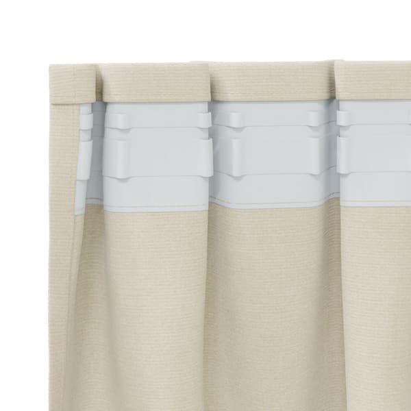 Mörkläggningsgardiner 2 pcs Kräm 140 x 175 cm Sammet