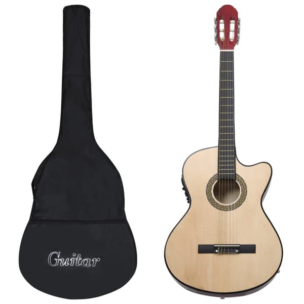 Gitarr 12 delar med EQ-pedal 6 och strängar western