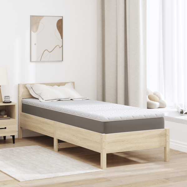 Kokostopper Vit 80 x 200 cm Jacquardtyg