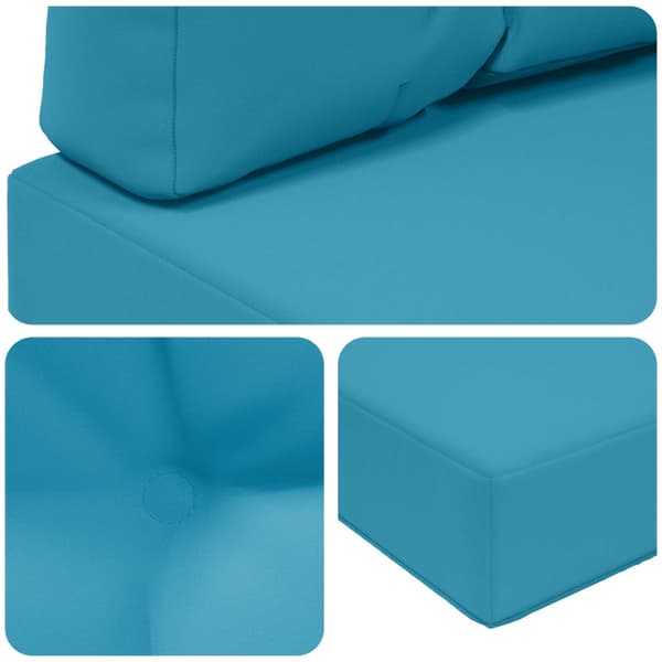 Utomhus Soffa Kudde 3 pcs Kungsblå Polyester