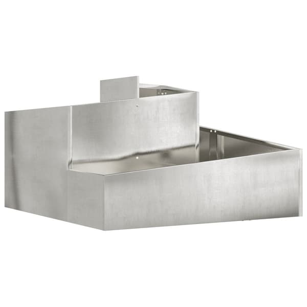 Trädgårdsplanterare Silver 80 x 80 x 50 cm Rostfritt stål