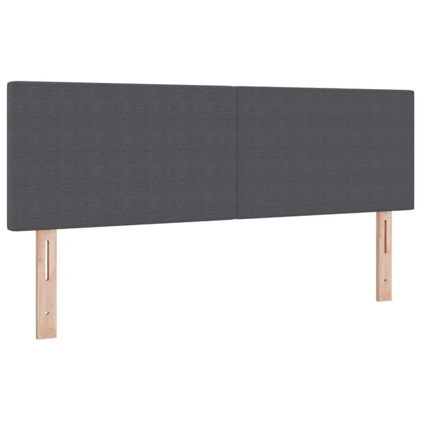 Bäddfjäder Mörkgrå och vit 140 x 190 cm Kordread tyg