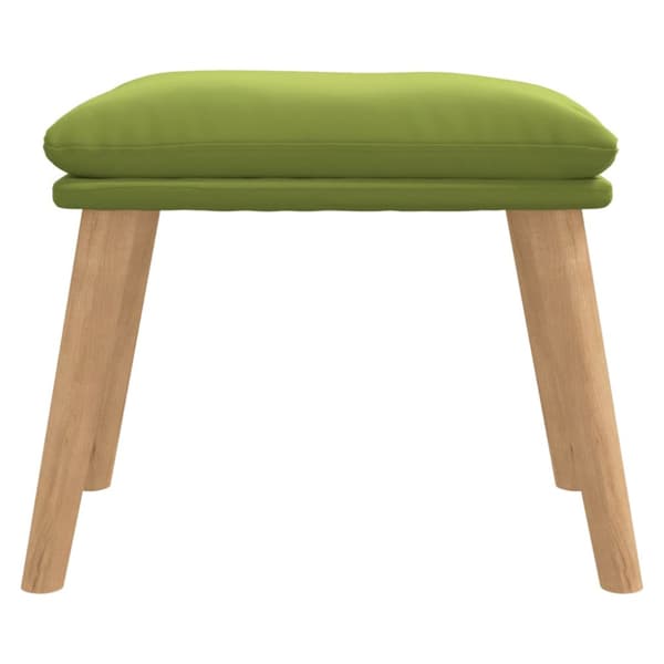 Fotpall ljusgrön 45x29,5x35 cm sammet