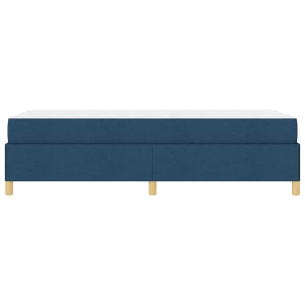 Sängram med madrass Blå 100 x 200 cm tyg