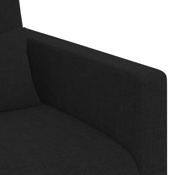 Soffset 2 pcs Svart 139 x 78 x 80 cm tyg