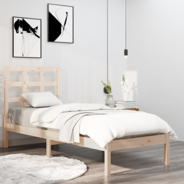 Sängram massivt trä 90x200 cm