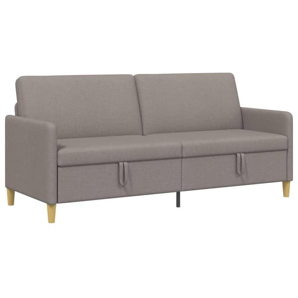Soffa med förvaring Taupe 192 x 78 x 87 cm Polyester