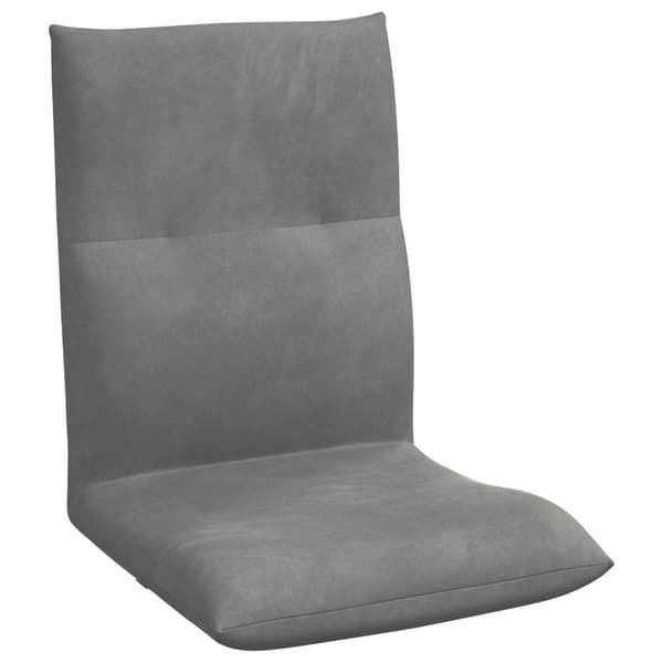 Golvstol Mörkgrå 46 x 50 x 61 cm Sammet