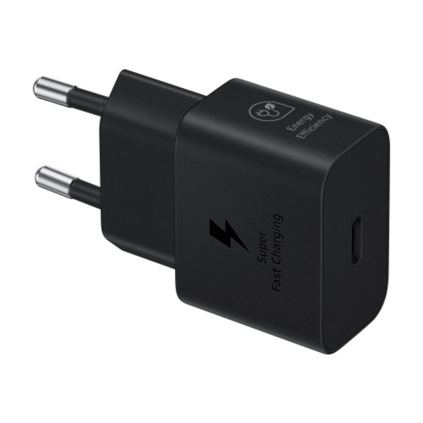 Samsung EP-T2510X strömadapter - med datakabel - 24 pin USB-C - 25 Watt Svart