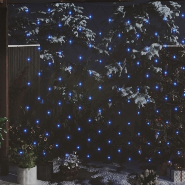 Ljusnät blå 4x4 m 544 LED inne/ute