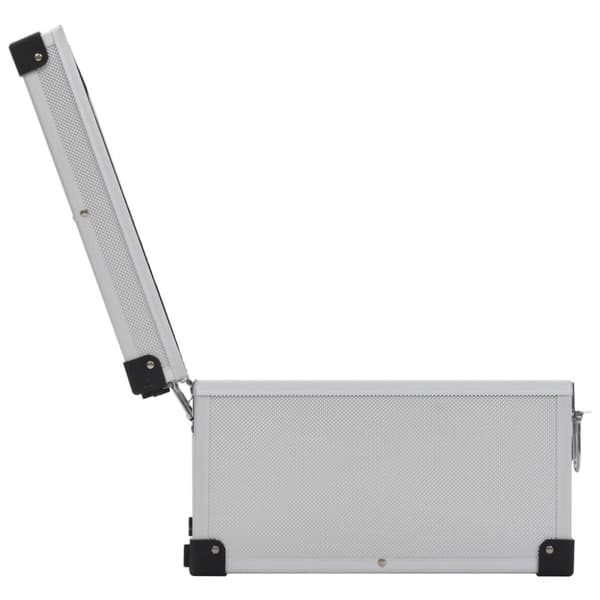 CD-väska för 60 cd-skivor aluminium ABS silver
