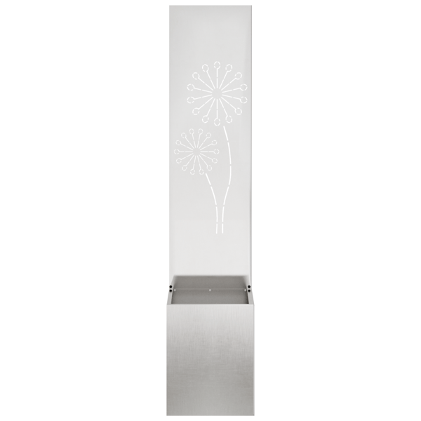 Trädgårds integritetsskärm Silver 32 x 150 cm Rostfritt stål