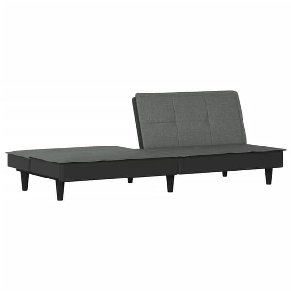 Bäddsoffa mörkgrå tyg