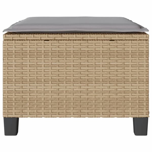 Bistrogrupp med dynor 3 delar beige konstrotting