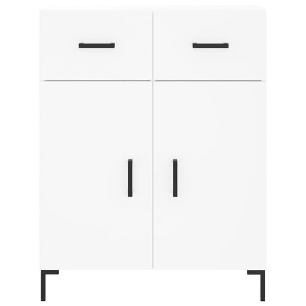 Skåp vit 69,5x34x90 cm konstruerat trä