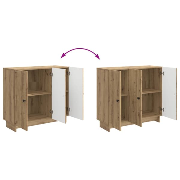 Sideboard Artisan-ek 89 x 34,5 x 80 cm Konstruerat trä