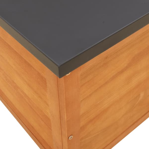 Dynbox 90x48x55 cm massivt eukalyptusträ