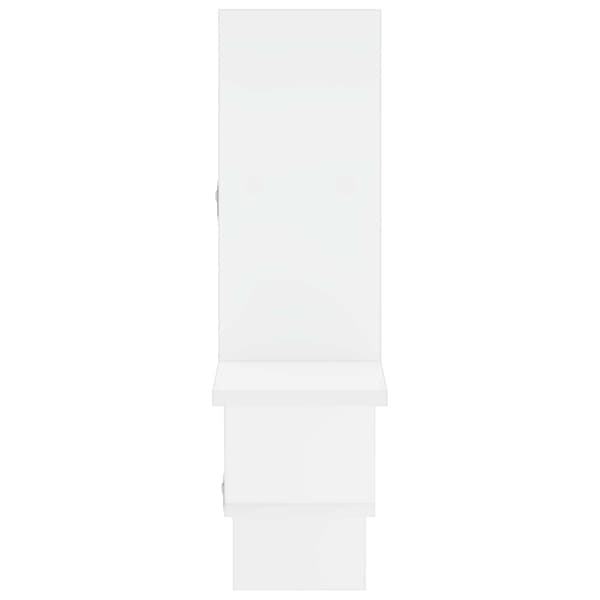 Vägg hylla Vit 87 x 17 x 75 cm Konstruerat trä