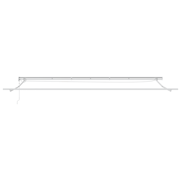 Utfällbar markis Flerfärgsdesign 600 × 300 cm