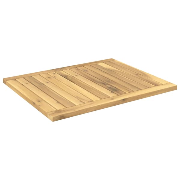 Bordsskiva 60,5 x 49 x 2 cm Rektangulär Massivt Akaciaträ Vit