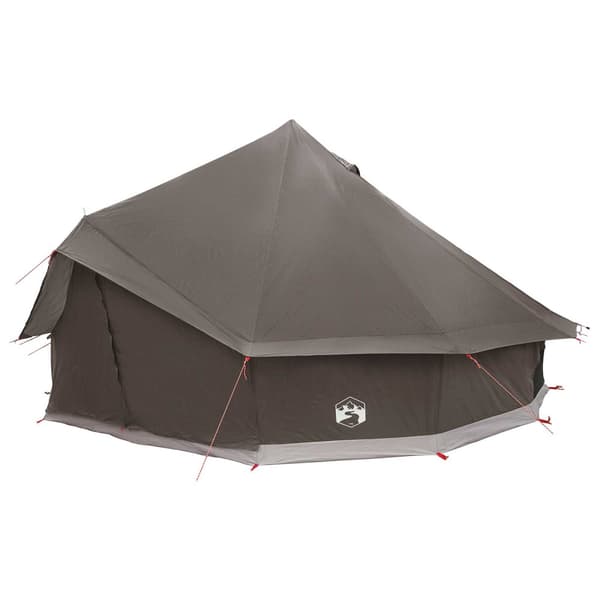 Tipi Tält Brun Grå 500 x 500 x 300 cm Polyester och Stål