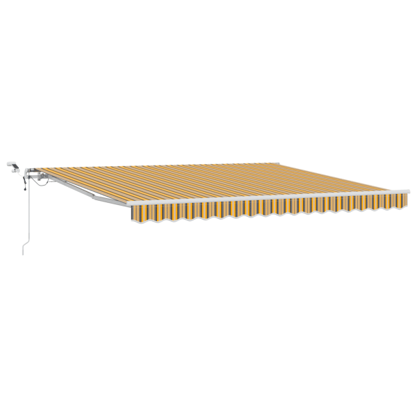 Utfällbar markis Flerfärgsdesign 400 × 300 cm