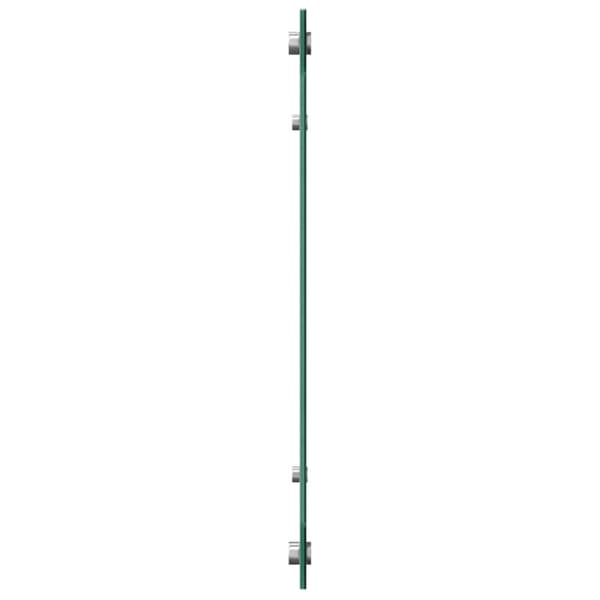 Köksskydd 2 pcs Ljusgrå 100 x 50 cm härdat glas