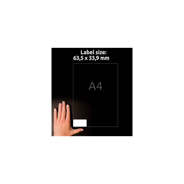 Etikett AVERY 63,5x33,9mm 240/fp