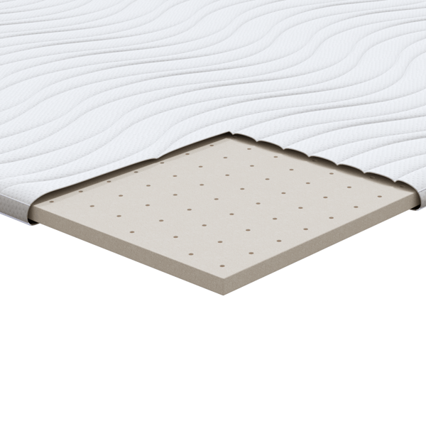 Madrasskydd Vit 80 x 200 cm Stickad tyg