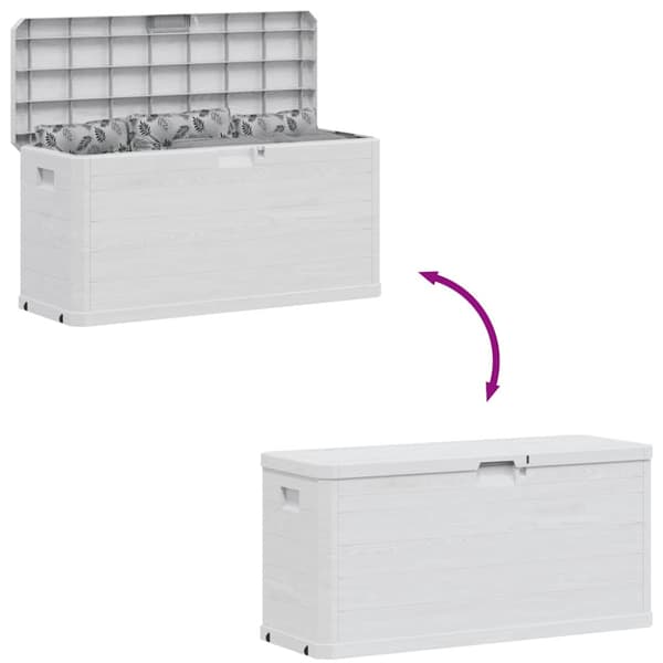 Dynbox 280 liter ljusgrå