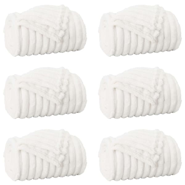 Filtar 6 pcs Vit 200 x 150 cm Fleece