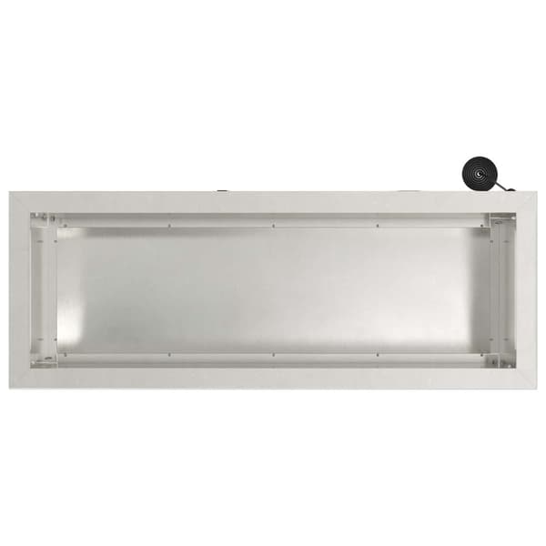 Odlingslåda med LED Silver 30 x 80 x 30 cm Rostfritt stål