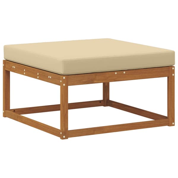 Utomhussoffset med kudde 8 pcs Naturlig och Beige