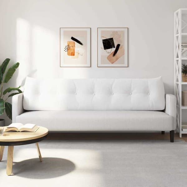 Ryggkudde Vit 200 x 24 x 50 cm tyg