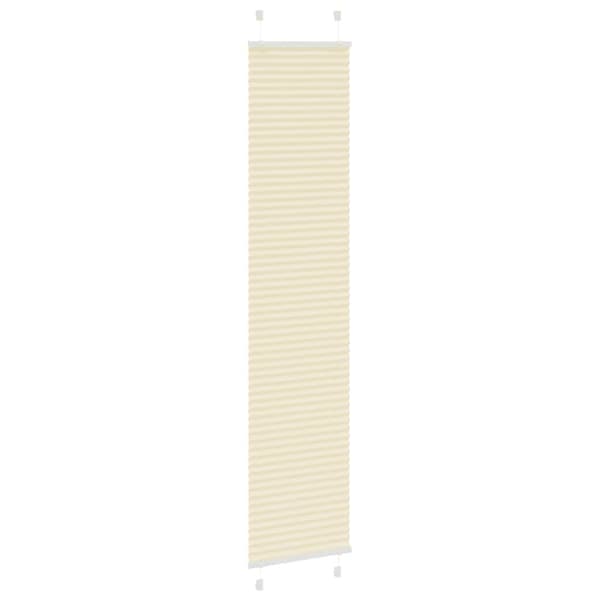 Plisserad persienn cremefärgad 50x200cm tyg bredd 49,4cm