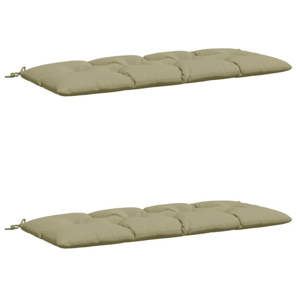 2-delade Bänk Kuddar VIANEN 100% Polyester Ljusgrön
