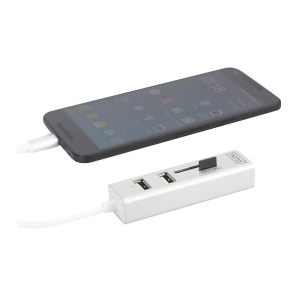 DIGITUS DA-70243 - hubb - 3 portar