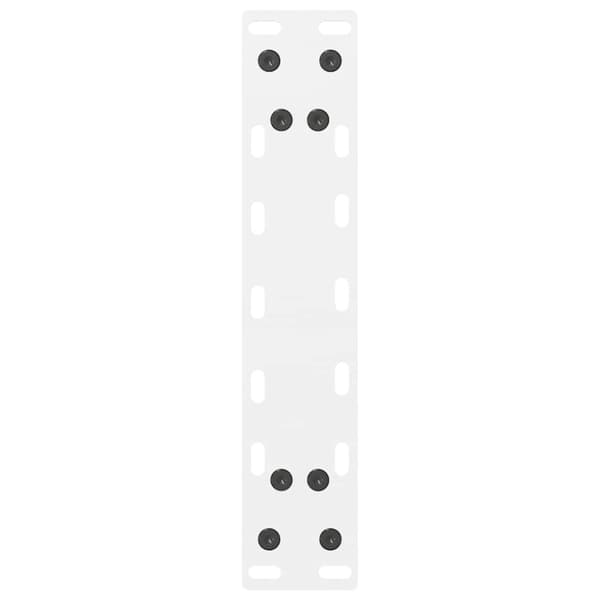Soffbordsben vita 2 st 30x(30-31) cm stål