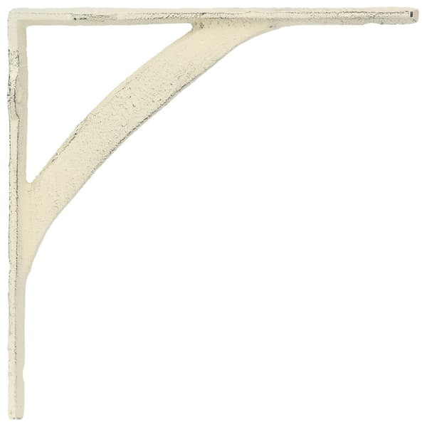 Väggshyllfästen 12 st Antik vit 14.5 x 14.5 x 3.5 cm Stål