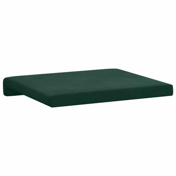 Bänk kudde 2 st Sammet Mörkgrön Djup 35 cm