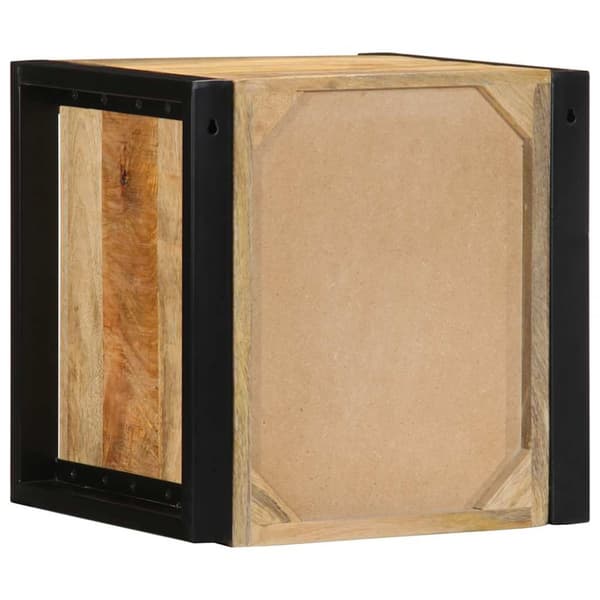Sängbord 40x35x40 cm massivt grovt trä mango