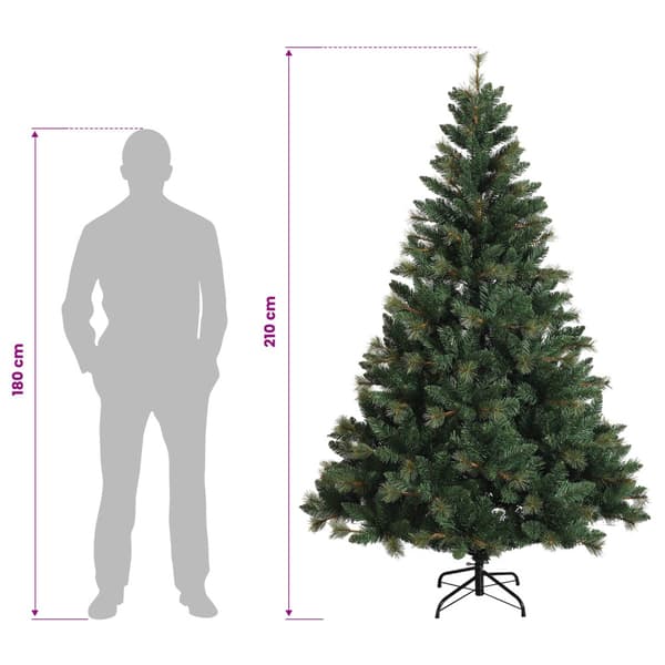 Plast Hingad Julgran 210 cm 300 LED-lampor Varmvit