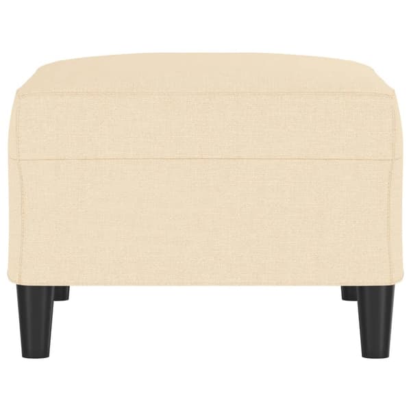 Fotpall gräddvit 70x55x41 cm tyg